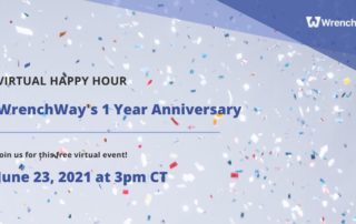 virtual happy hour for wrenchway's 1 year anniversary