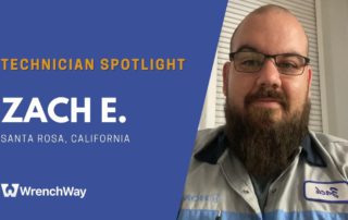 Technician spotlight where Zach E. from Santa Rosa, California shares his technician story