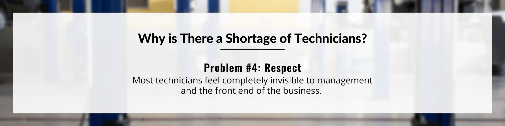 Problem #4: Respect