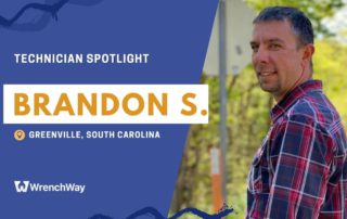 Technician spotlight where Brandon S. from Greenville, South Carolina tells his technician story