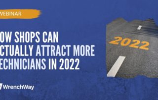 upcoming webinar about how shops can attract more technicians in 2022