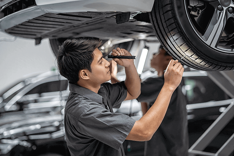 Automotive Technician Working