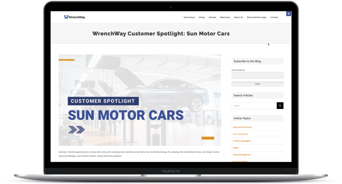 Customer Success Story | Become a WrenchWay Partner