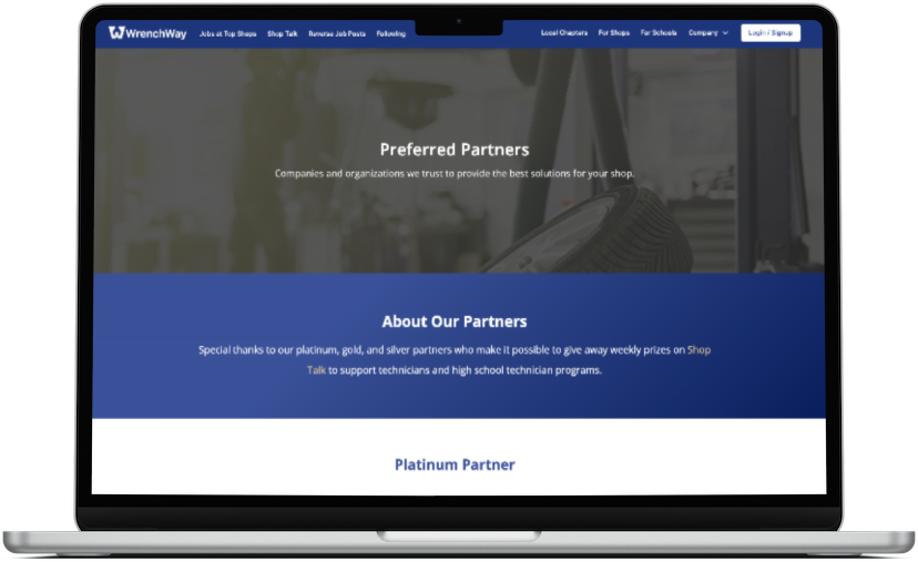 WrenchWay Partners Page