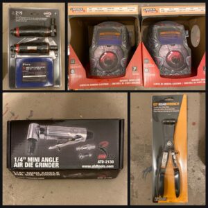 Variety of automotive tools purchase by high school shop
