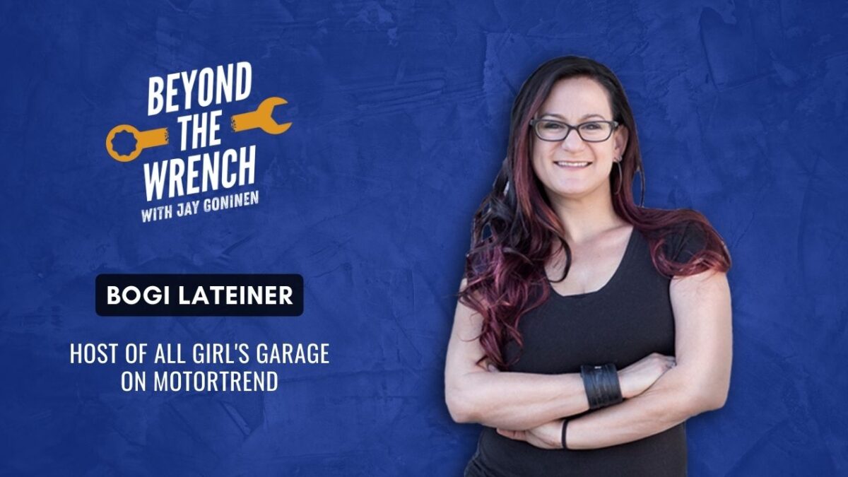 Bogi Lateiner, Host of All Girls Garage on MotorTrend