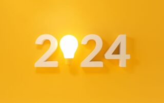 2024 with a lightbulb