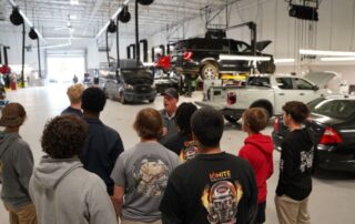 Auto students visit local shop